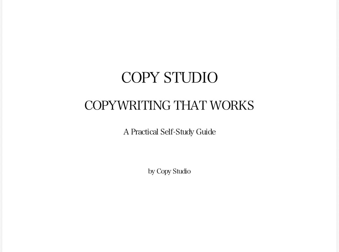 Copywriting That Works — A Practical Self-Study Guide